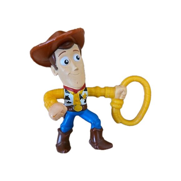 Disney Pixar TOY STORY WOODY Figure With Lasso 2.5" Imaginext Pre-owned Toy - Picture 1 of 4